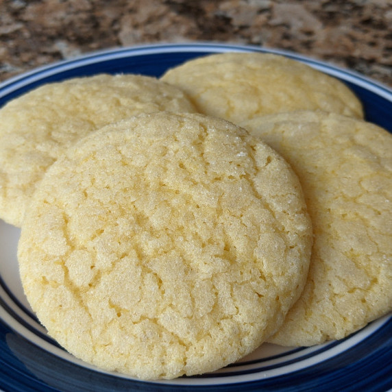 Lemon cookies on a plate
