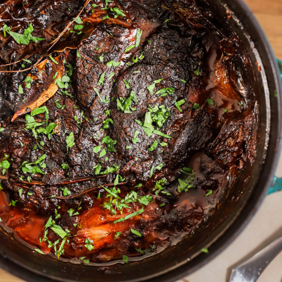 slow cooked beef chuck roast pot roast with bone broth