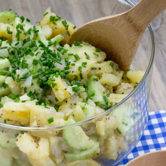 German potato salad with cucumber