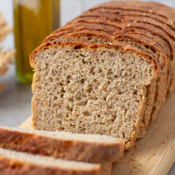 finished homemade rye bread