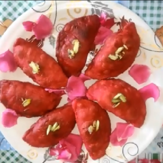  Strawberry Gujiya