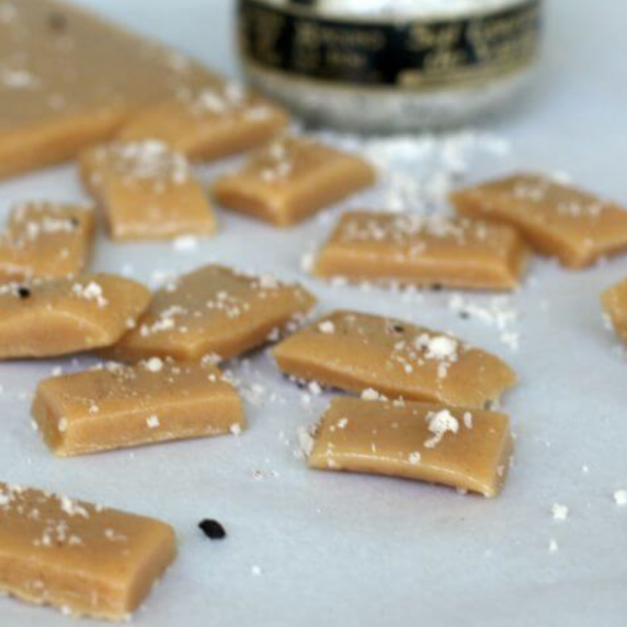 Quick and Easy Salted Caramels in a Microwave