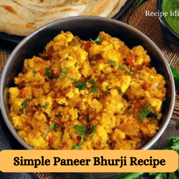 Simple Paneer Bhurji Recipe 2023
