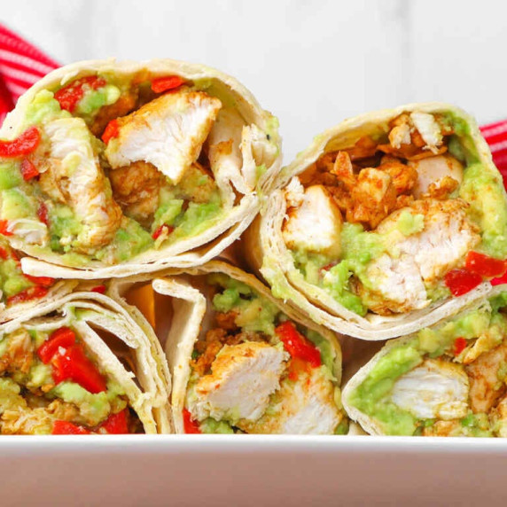 Spicy Chicken and Avocado Wrap