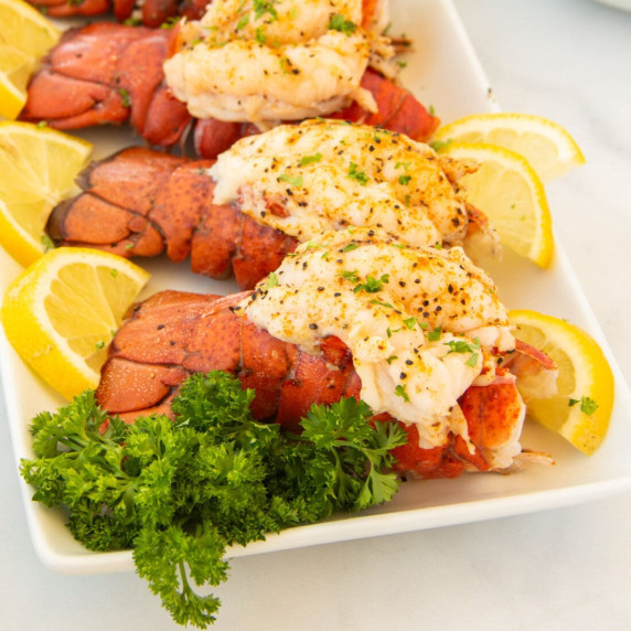 Keeping it simple yet powerful in the seasoning department thanks to Old Bay, this lobster tail not 