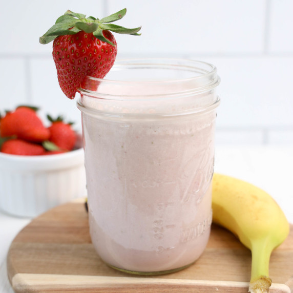 Strawberry Banana Smoothie Without Yogurt