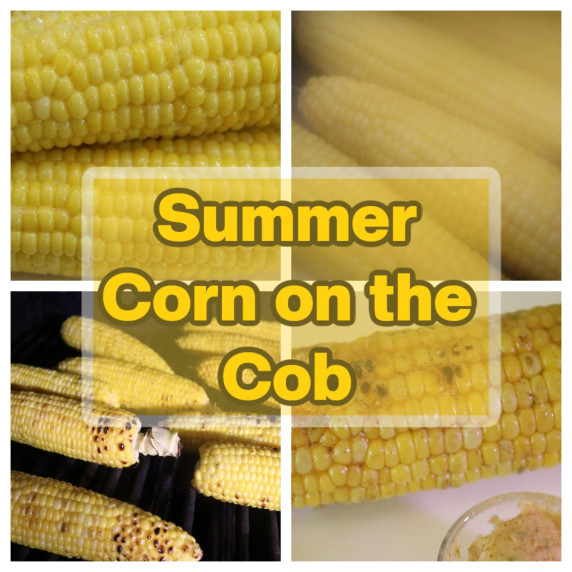 Multiple versions of corn on the cob prepared different ways