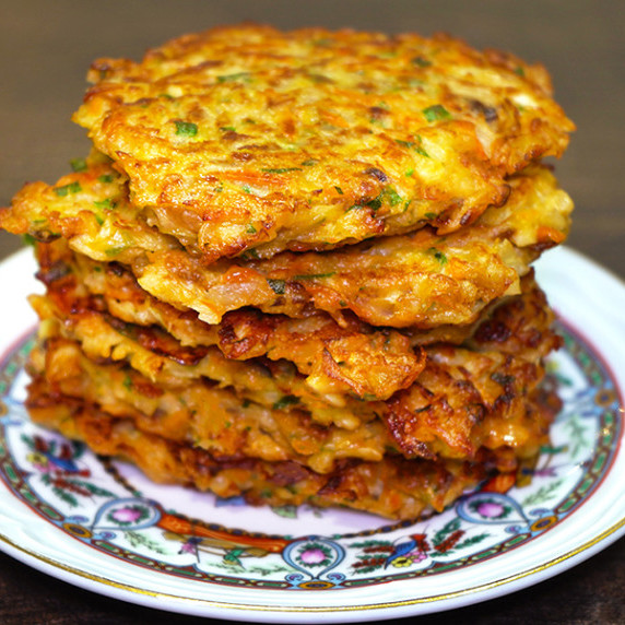 Cabbage patties on a plate