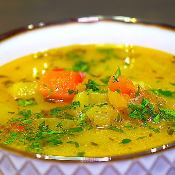 Vegetable Soup in a bowl