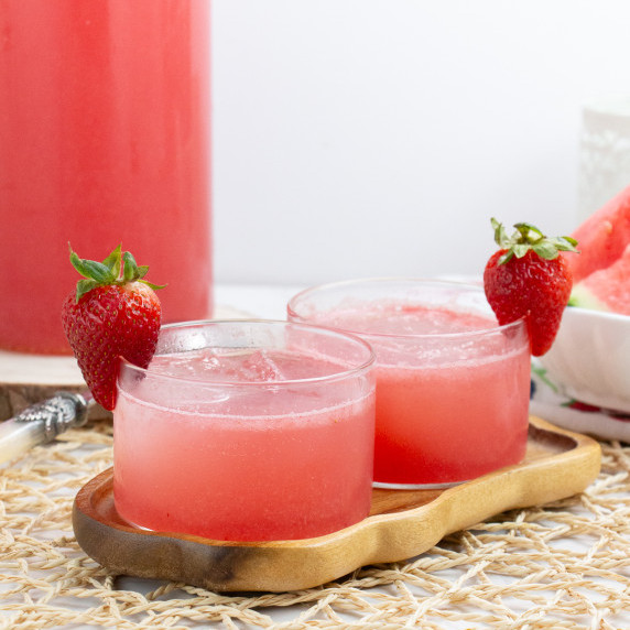 strawberry and watermelon mocktail