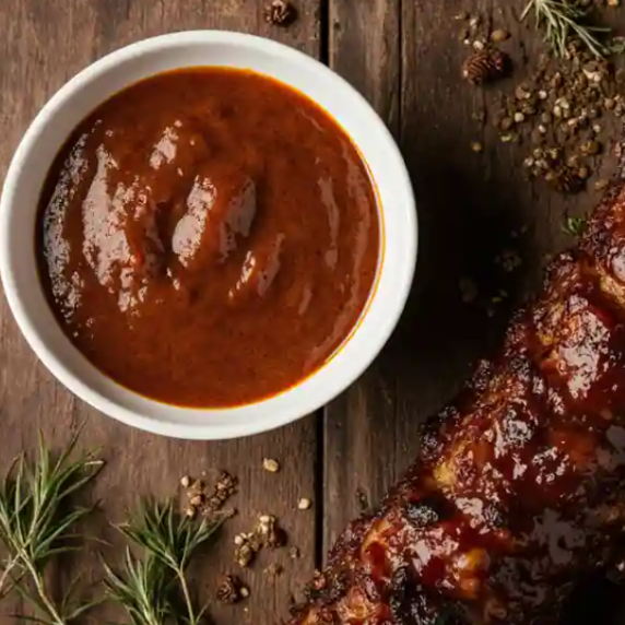 This sweet and spicy BBQ sauce uses jalapenos, bourbon, honey, brown sugar, tomato sauce, apple cide