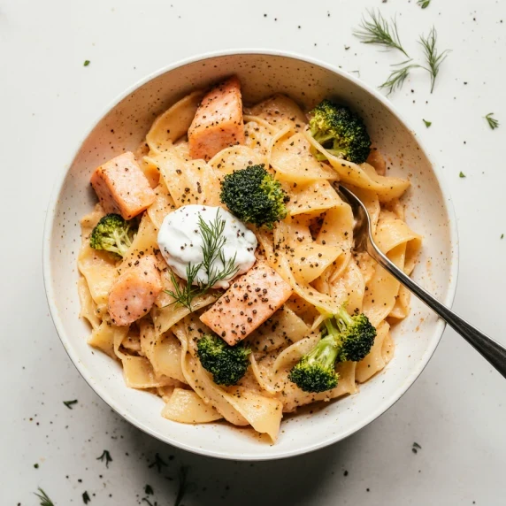  Salmon and Broccoli Pasta