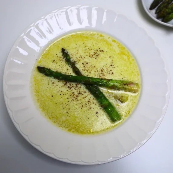 asparagus ends soup