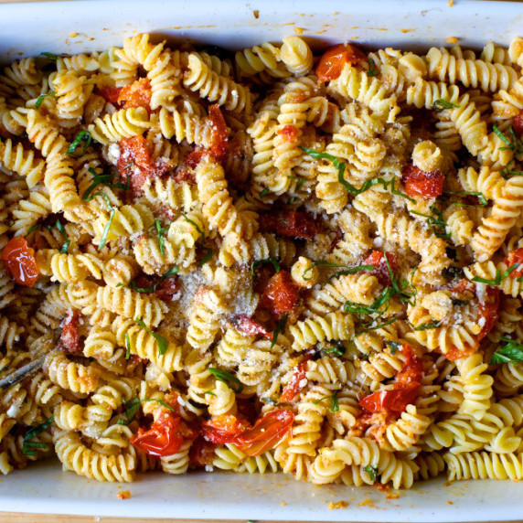 Fusilli with Baked Tomato Sauce