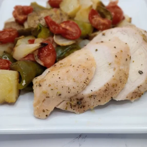 Baked Chicken and Peppers with Potatoes