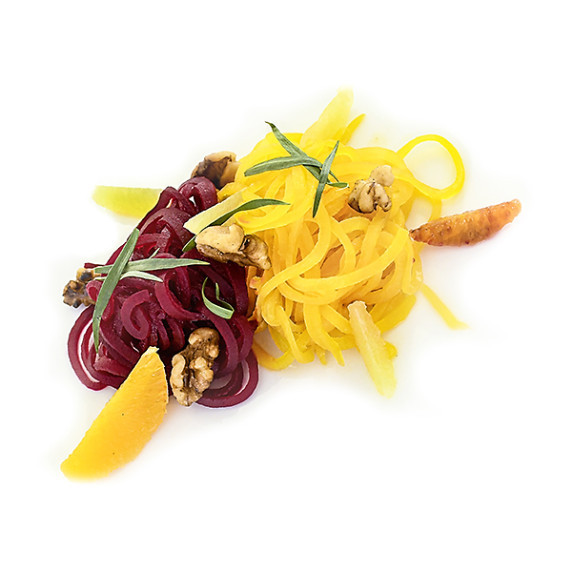 Golden & Red Beetroots with Walnuts and fresh Tarragon