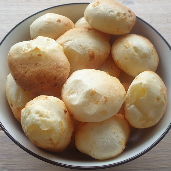 small cheese balls in a bowl