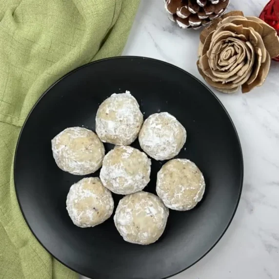 Light and crispy Pecan Butter Ball cookies with a nutty, melt-in-your-mouth texture.