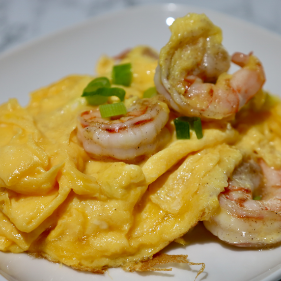 Cantonese Style Shrimp and Eggs Stir Fry