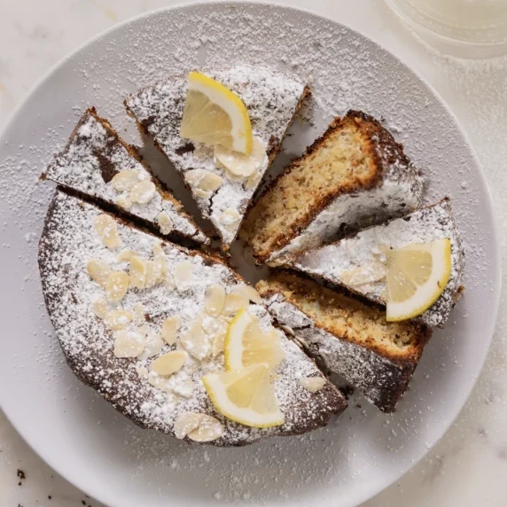 lemon caprese cake