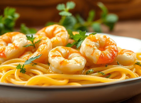garlic butter shrimp pasta