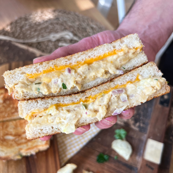 The ULTIMATE Chickpea Melt Sandwich