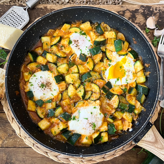 One-Pan Zucchini and Egg Skillet