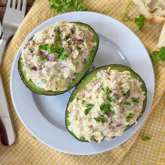 Stuffed Avocados with Tuna Salad