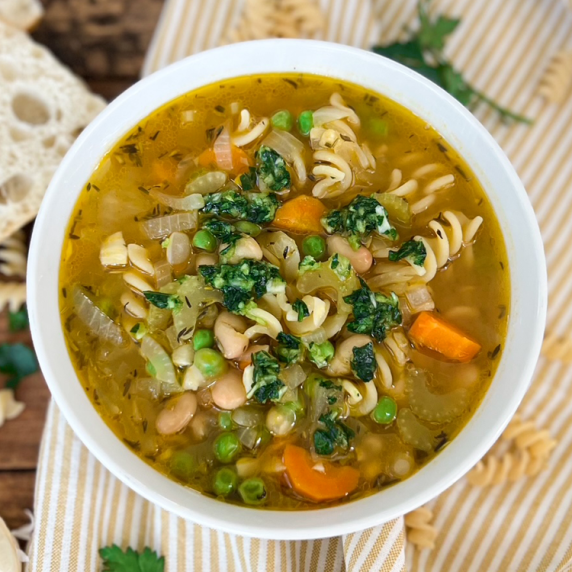 Spanish Vegetable Pasta Soup