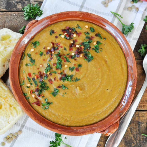 CREAMY Spanish Lentil Soup