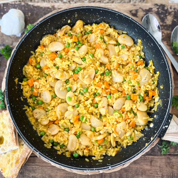 Delicious Spanish Rice with Butter Beans