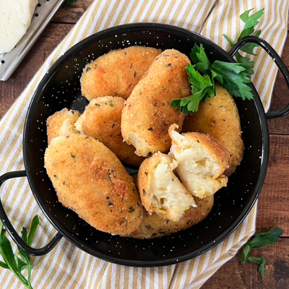 CRISPY Spanish Cheese Croquettes