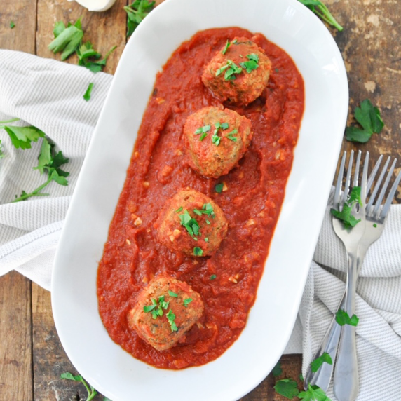 Sardine Meatballs in Tomato Sauce