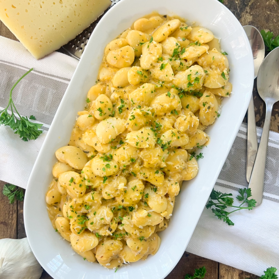 Creamy GARLIC Butter Beans