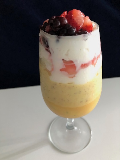 lemon strawberry parfait low sugar.