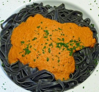 PCOS-Friendly Orange and Black Pasta