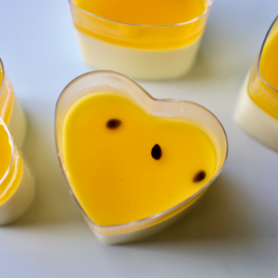 passion fruit panna cotta