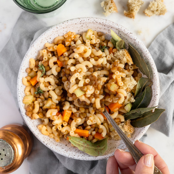 pasta and lentils