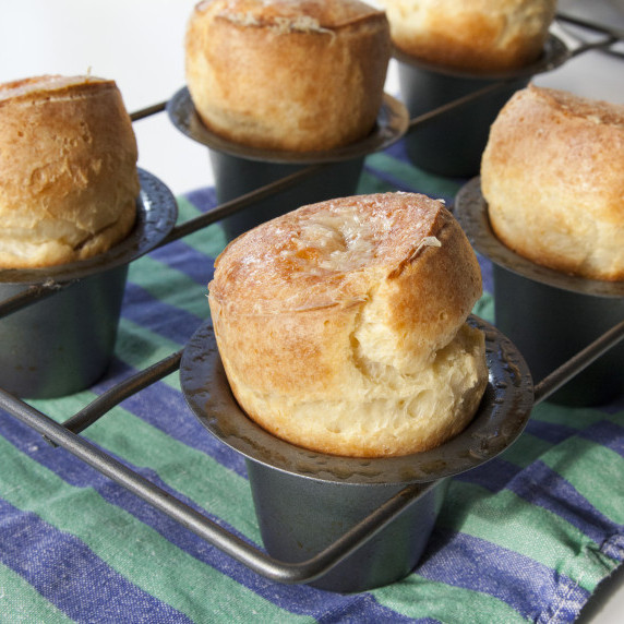 Popovers at home - with a twist! Gruyere Cheese!