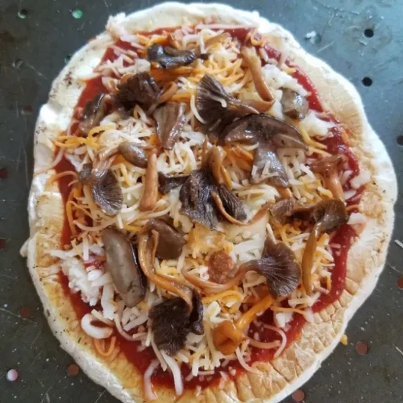 Puffball Mushroom Pizza