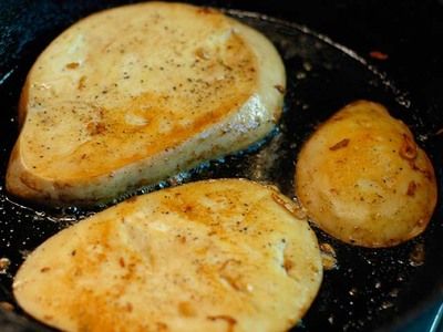 Grilled Giant Puffball Steaks