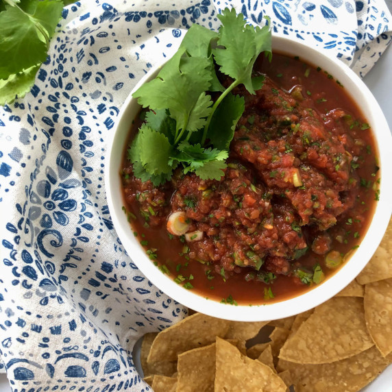 salsa in a small bowl