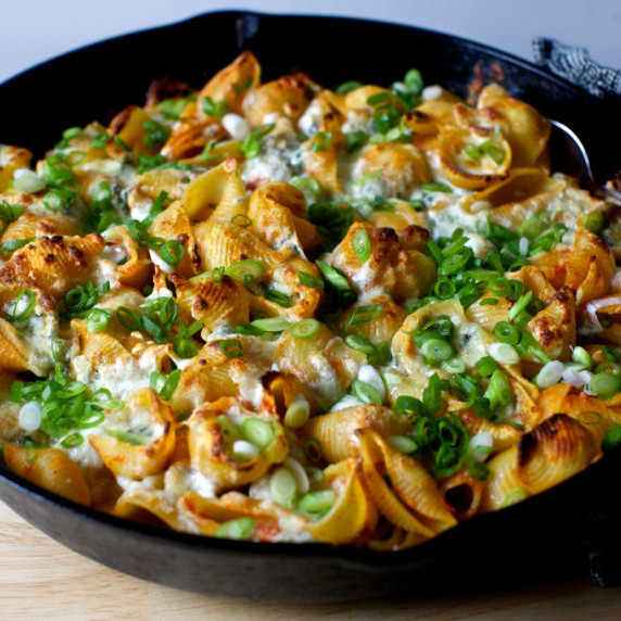 Skillet-Baked Pasta with Five Cheeses