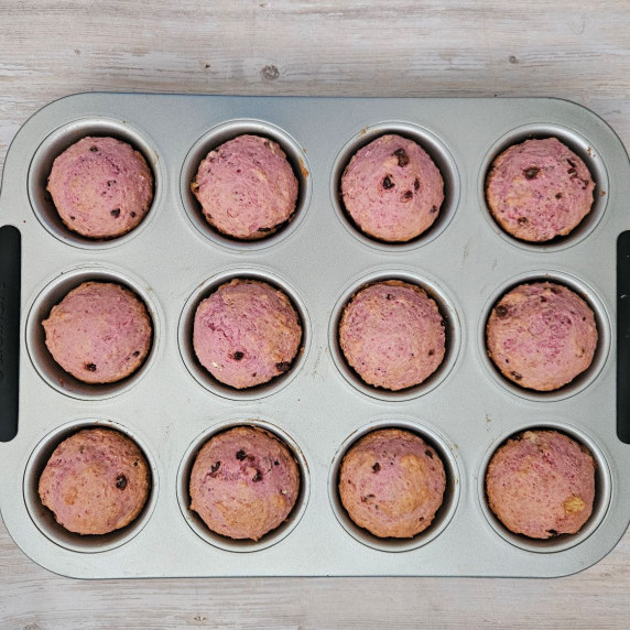 The strawberry muffins from Trader Joe's pancake mix