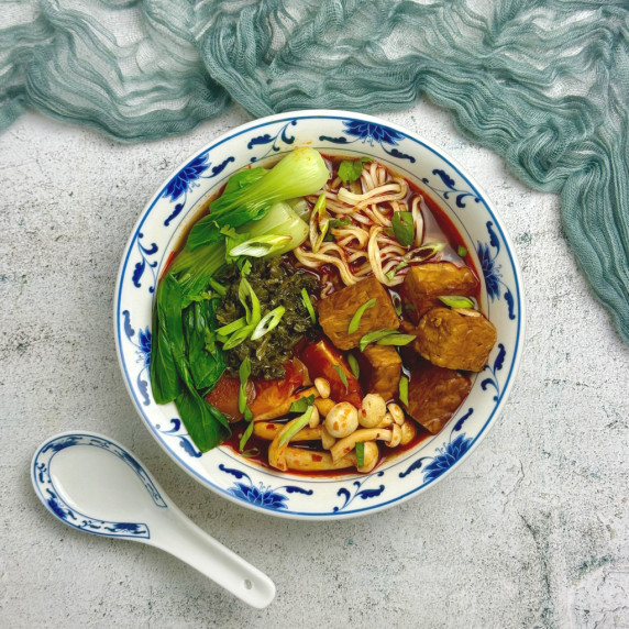 Vegan Taiwanese Beef Noodle Soup