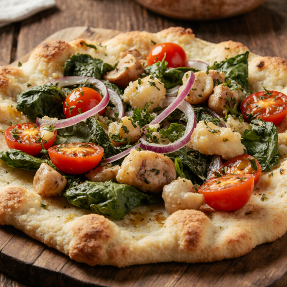 Vegan Cauliflower Pizza Crust: